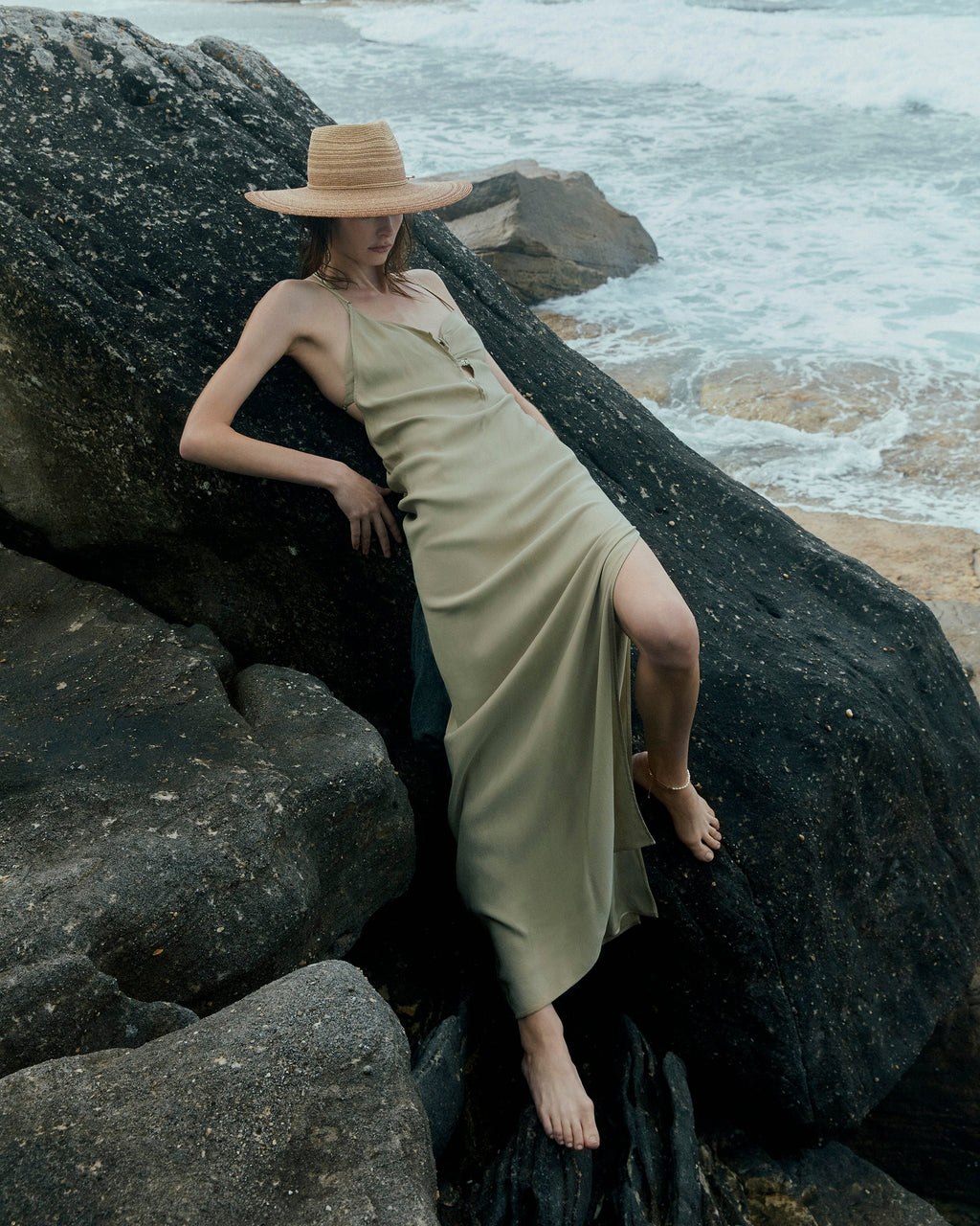 Iluka Ombré Raffia Wide-Brim Fedora