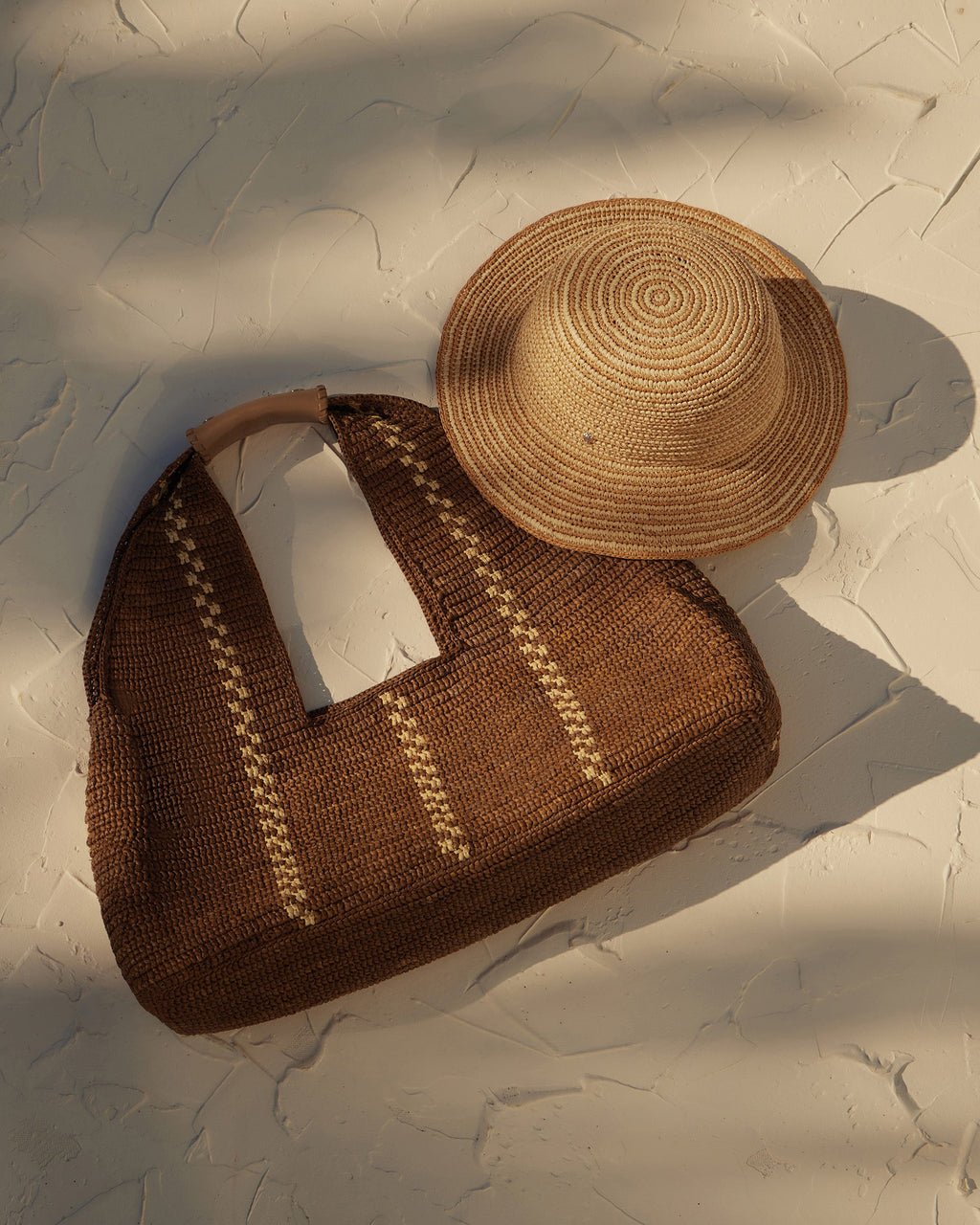Evadine Crocheted Raffia Sun Hat