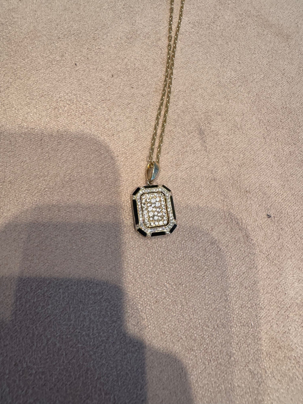 Diamond & Sapphire Pendant Necklace
