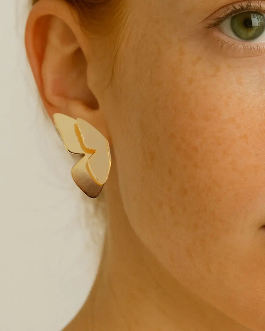 Alma Butterfly Wing Stud Earrings