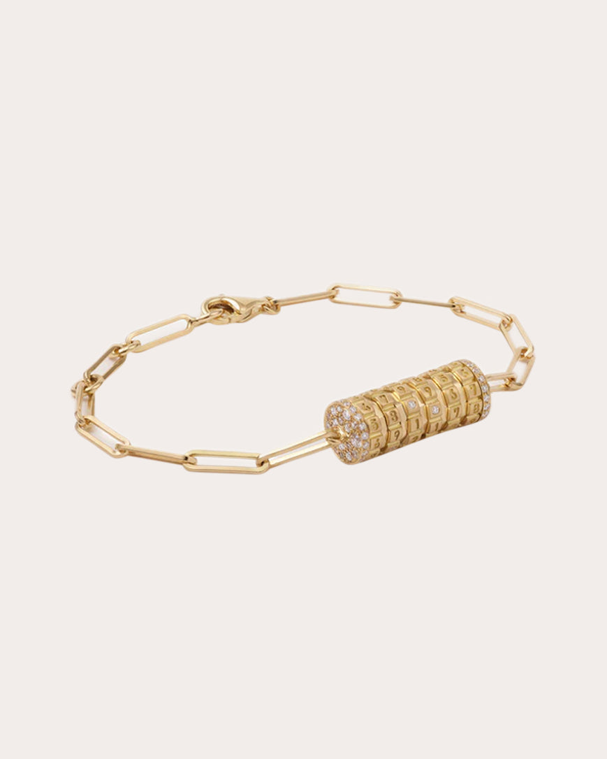 Diamond & 18k Gold Small Secret Bracelet