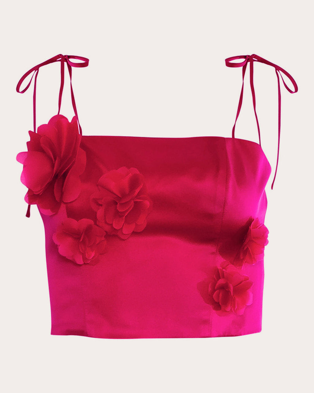 Marigold Silk Crop Top