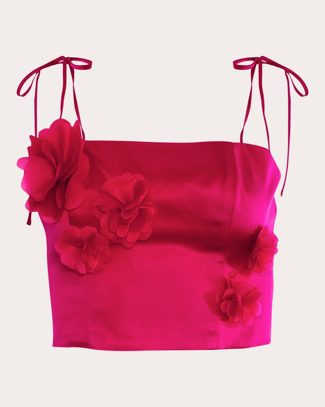 Marigold Silk Crop Top