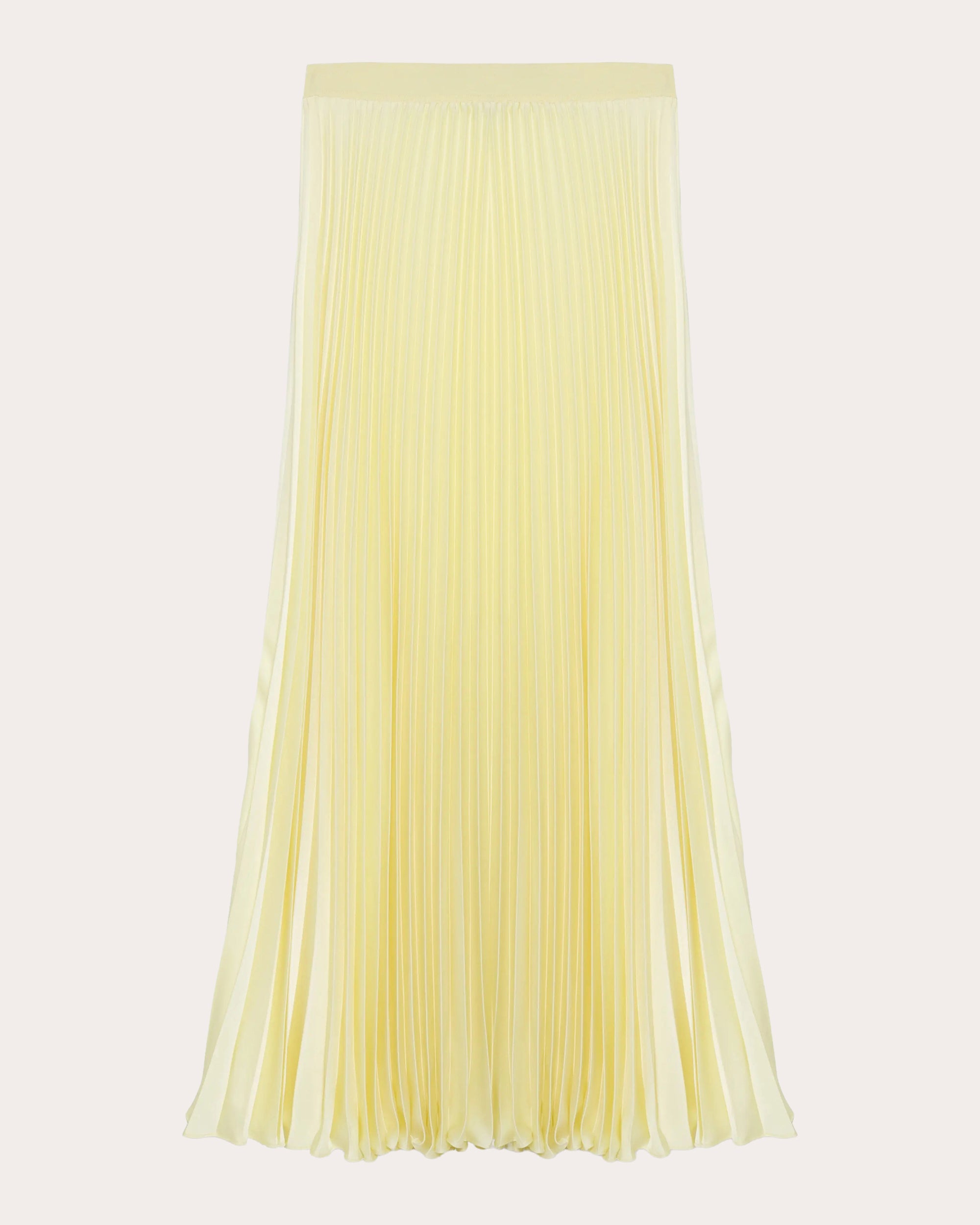 Melanie Satin Pleated Midi Skirt