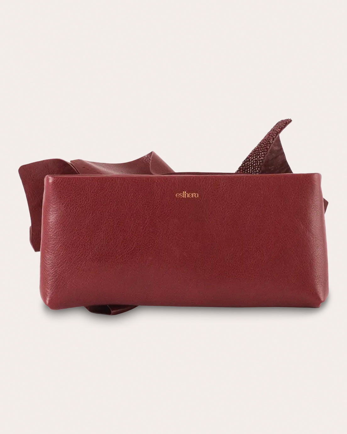 Midnight Bloom Beaded Leather Clutch