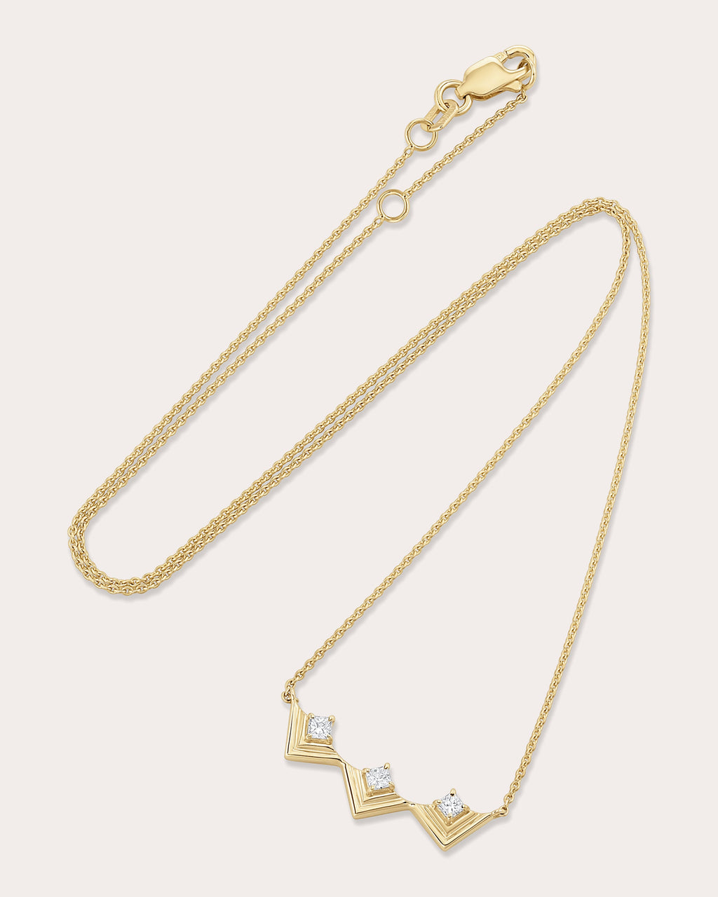 Diamond & 14k Gold Revival Mini Frame Pendant Necklace