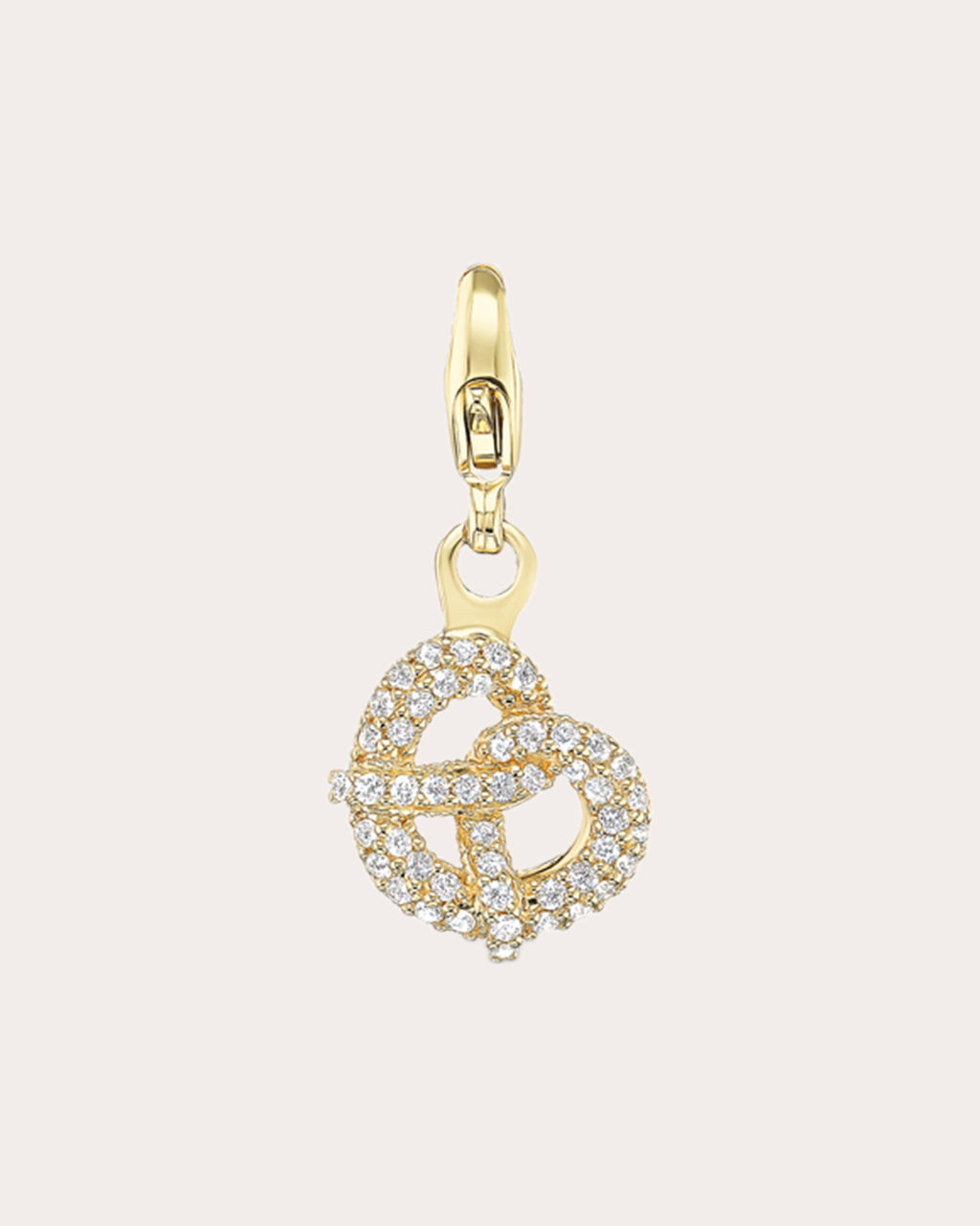 Diamond Mini Pretzel Charm
