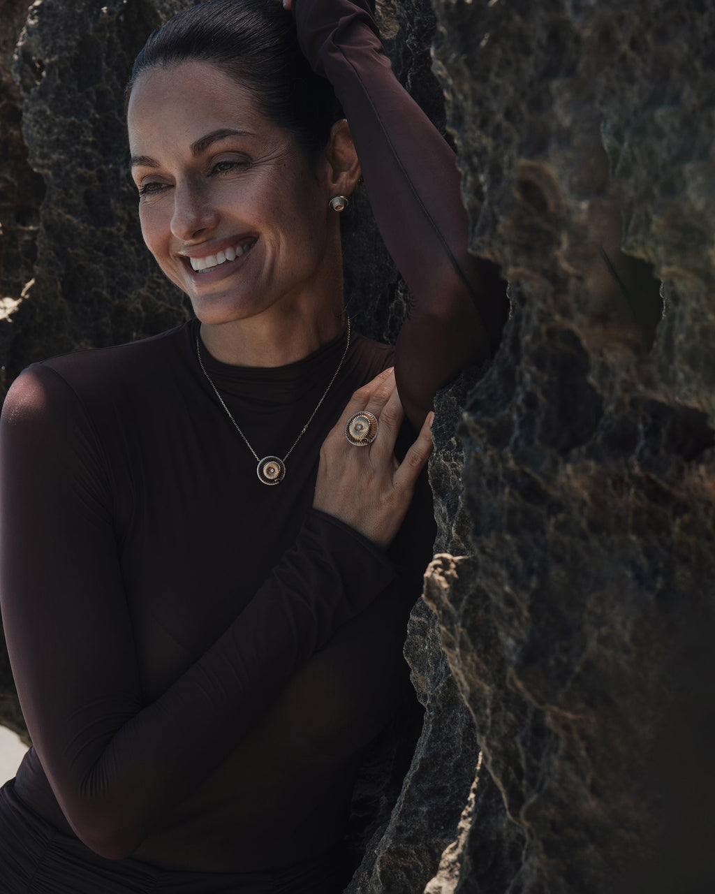 Diamond Spora Fungheon Pendant Necklace