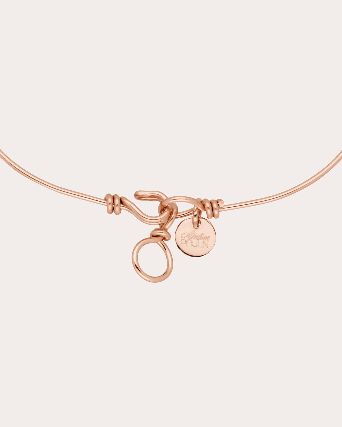 Nude Hammered Bangle