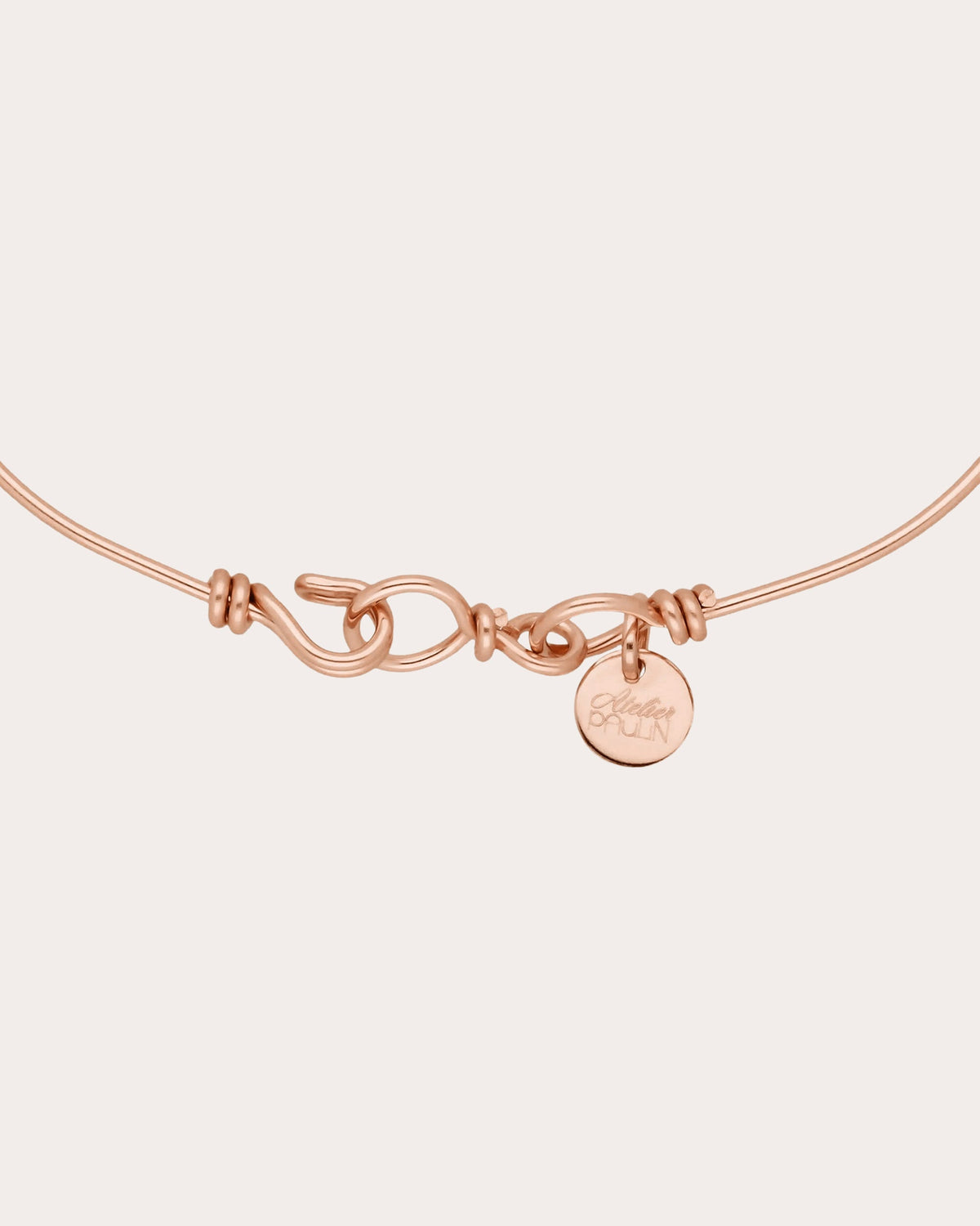 Nude Hammered Bangle
