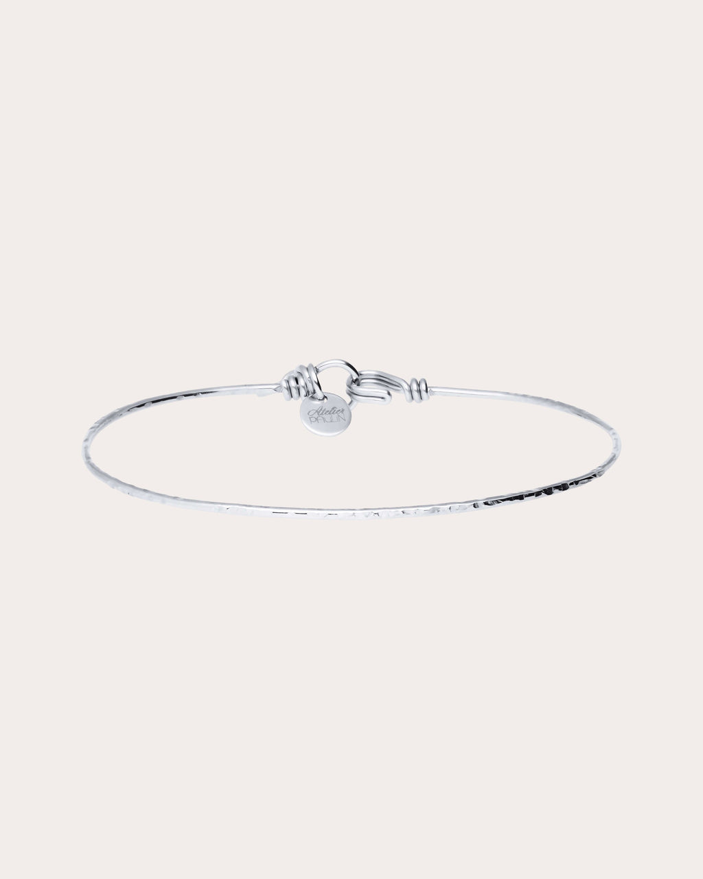 Nude Hammered Bangle