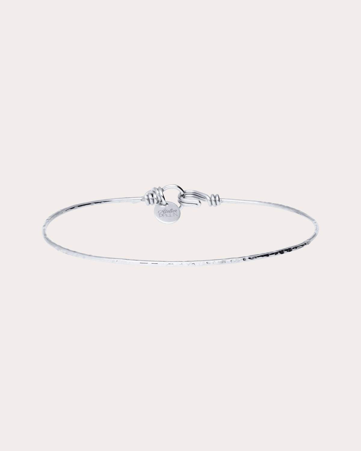 Nude Hammered Bangle