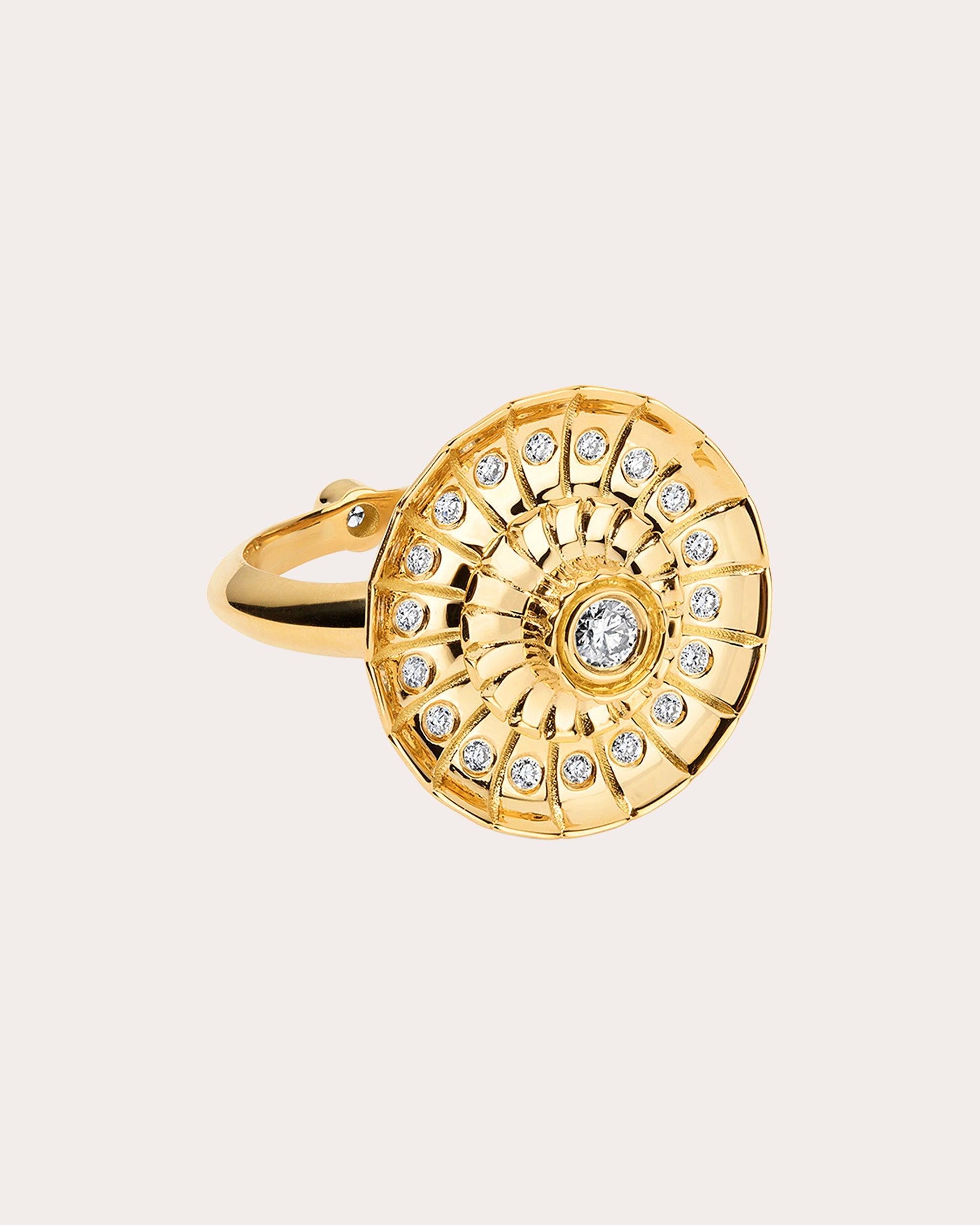 Diamond & 18k Gold Metropolis Spinner Ring