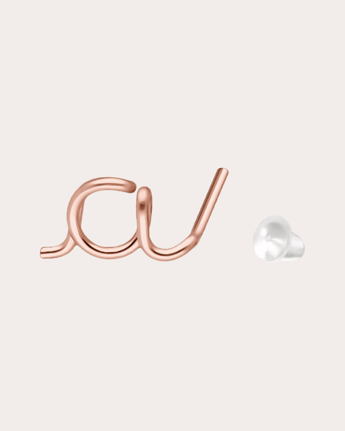 Original Initial Stud Earring