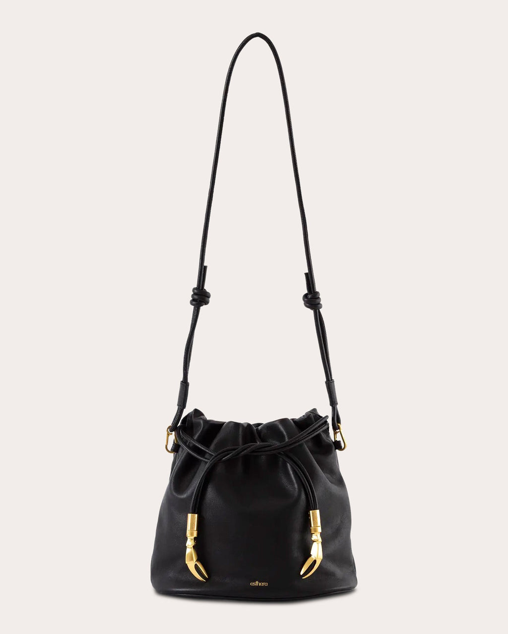 Crab Claw Leather Pouch Bag