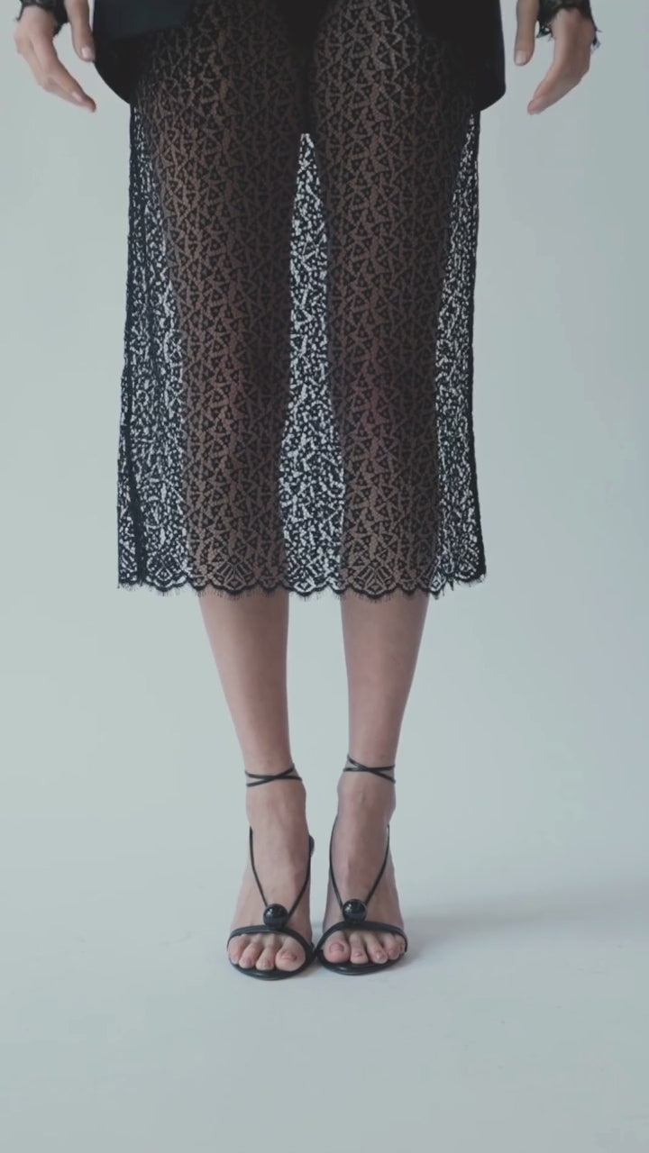 Tango Sheer Chantilly Lace Skirt
