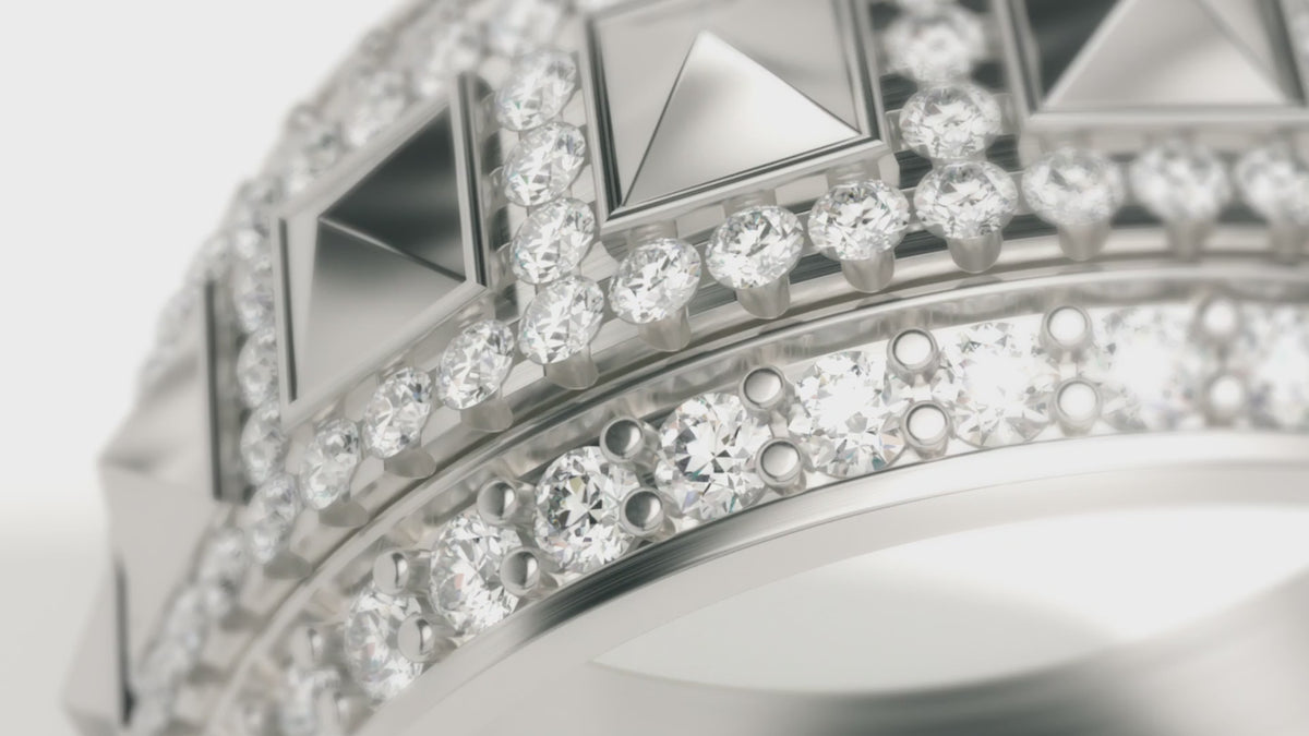 Diamond Rockaway Spinner Ring