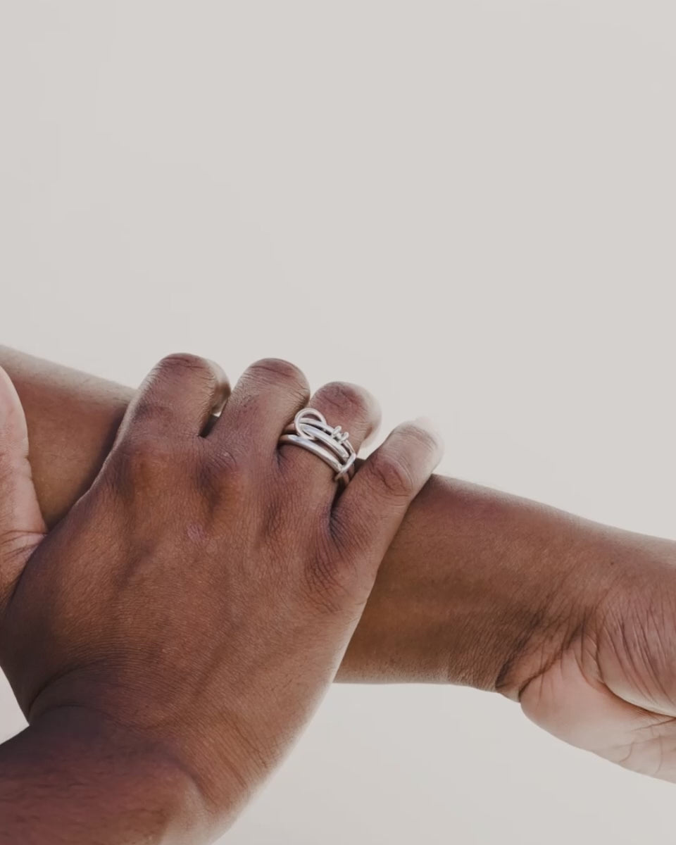 18k Gold Two-Tone Raneth Ring