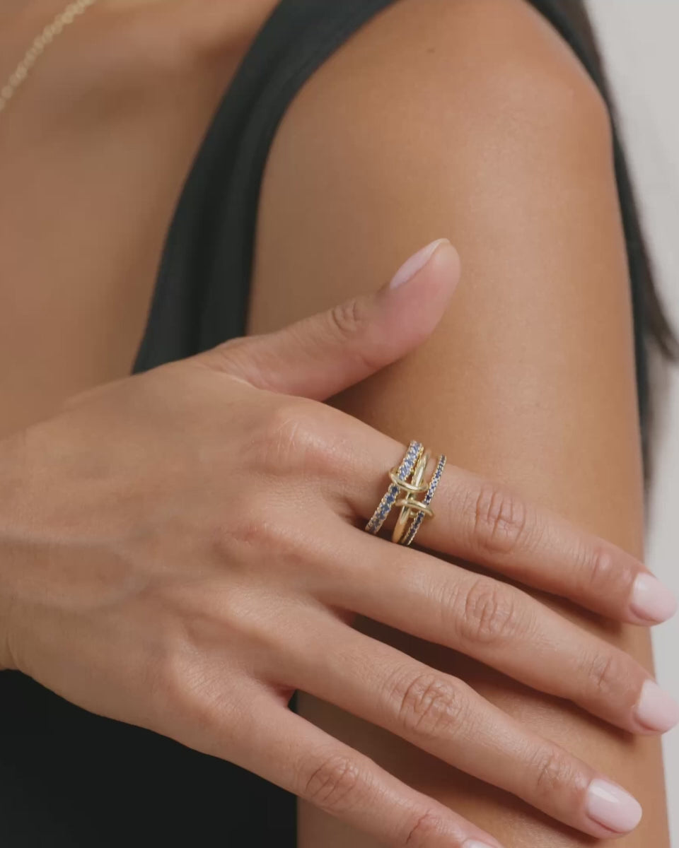 Sapphire & 18k Gold Norah Ring