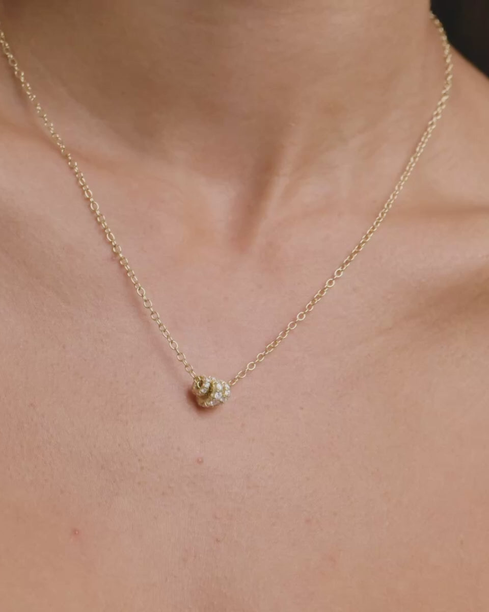 Diamond & 18k Gold Vesta Necklace