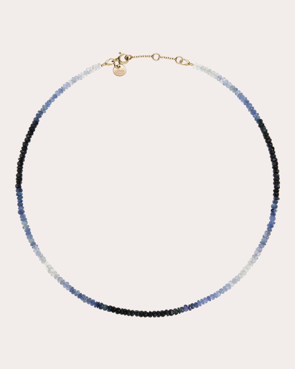 Blue Sapphire Rivière Choker Necklace