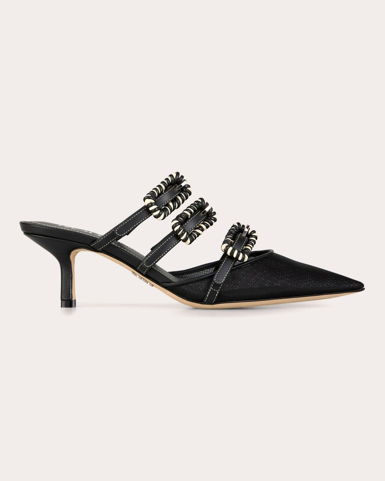 Paige 55 Mesh Leather Mule