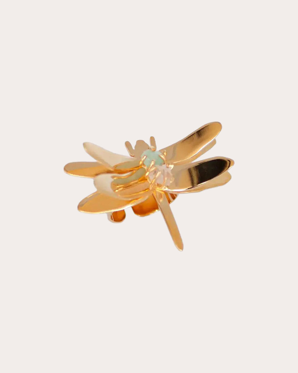 Amethyst & Rose Quartz Sara Dragonfly Ring