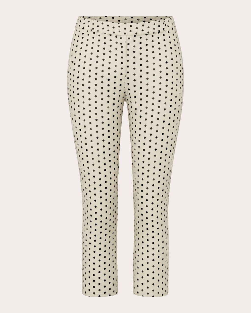 Shreya Polka Dot Crepe Capri Pants