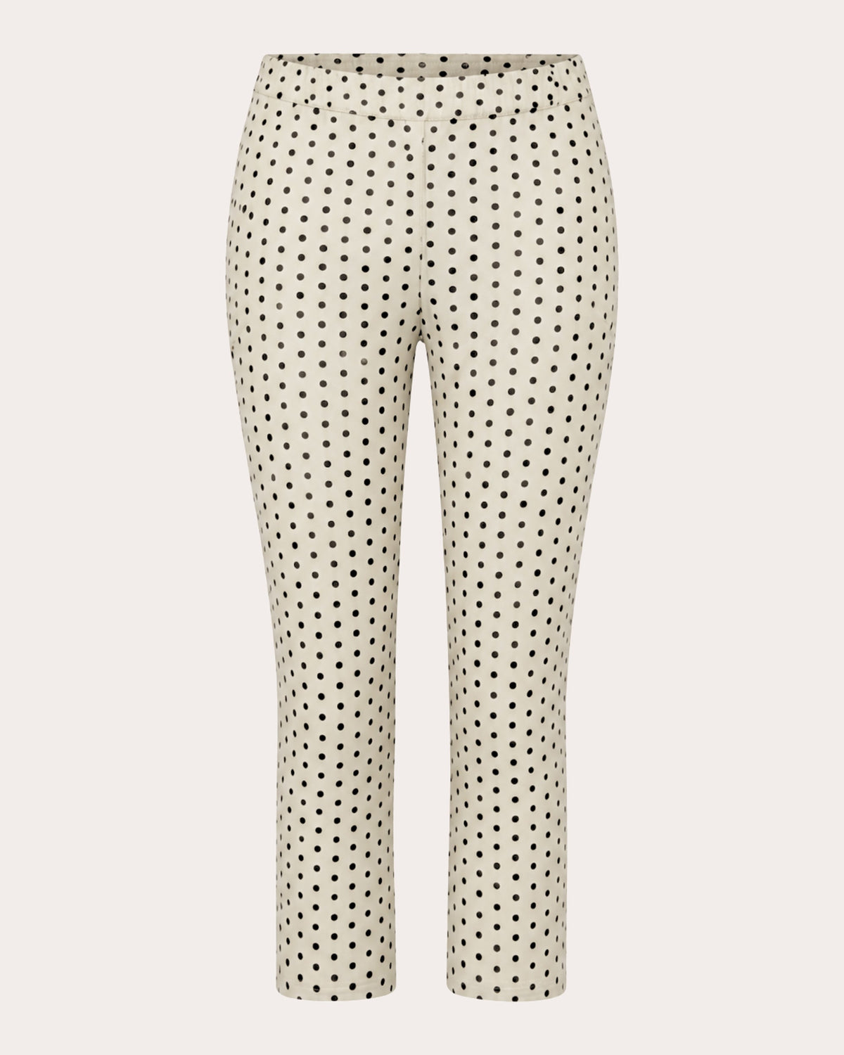 Shreya Polka Dot Crepe Capri Pants