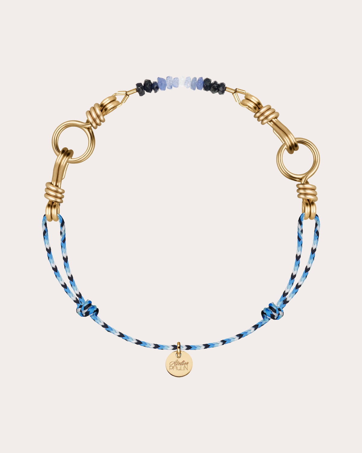 Sapphire Attache-Moi Knot Cord Bracelet