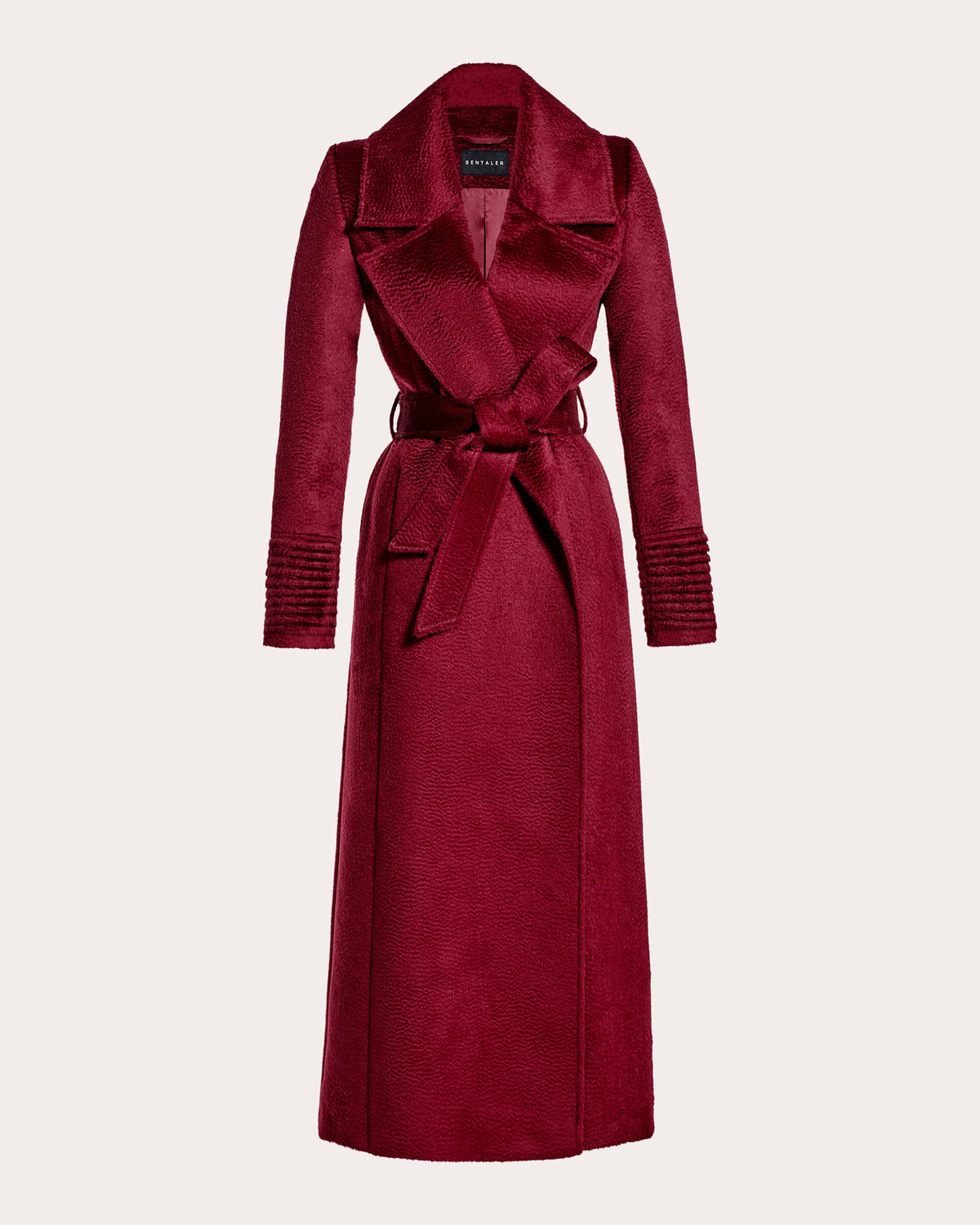 Suri Alpaca Notched Collar Maxi Wrap Coat