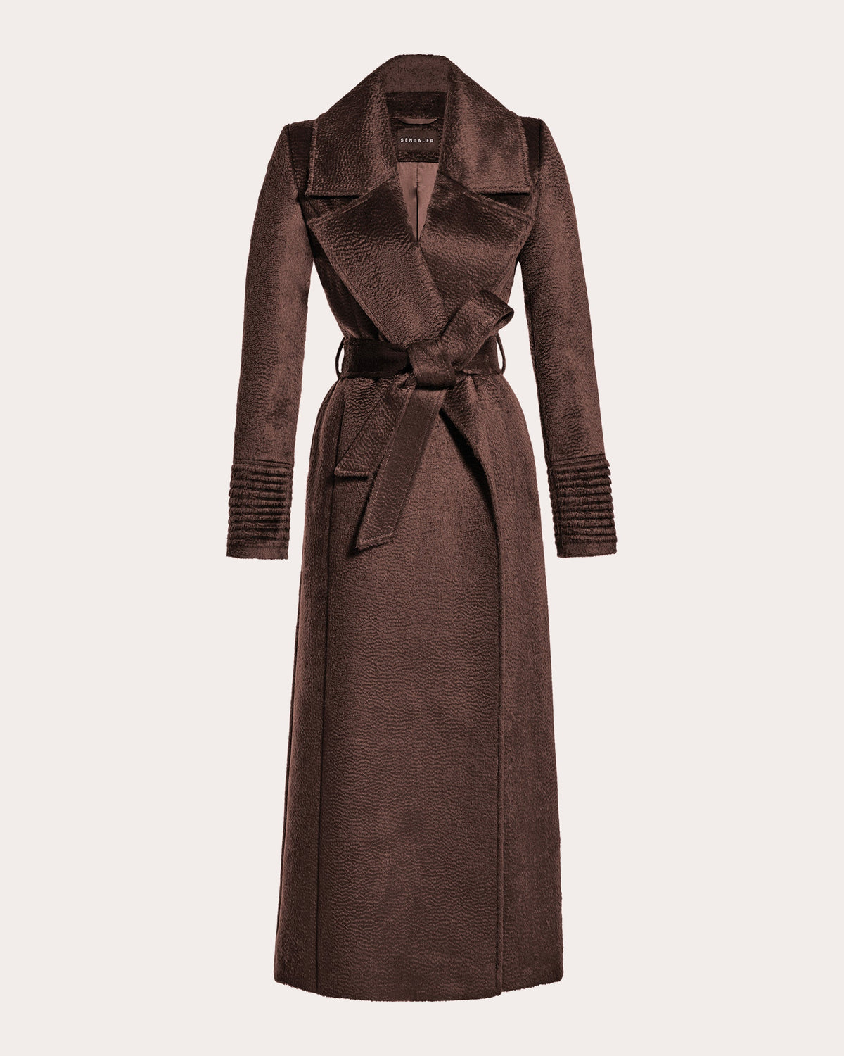Suri Alpaca Notched Collar Maxi Wrap Coat