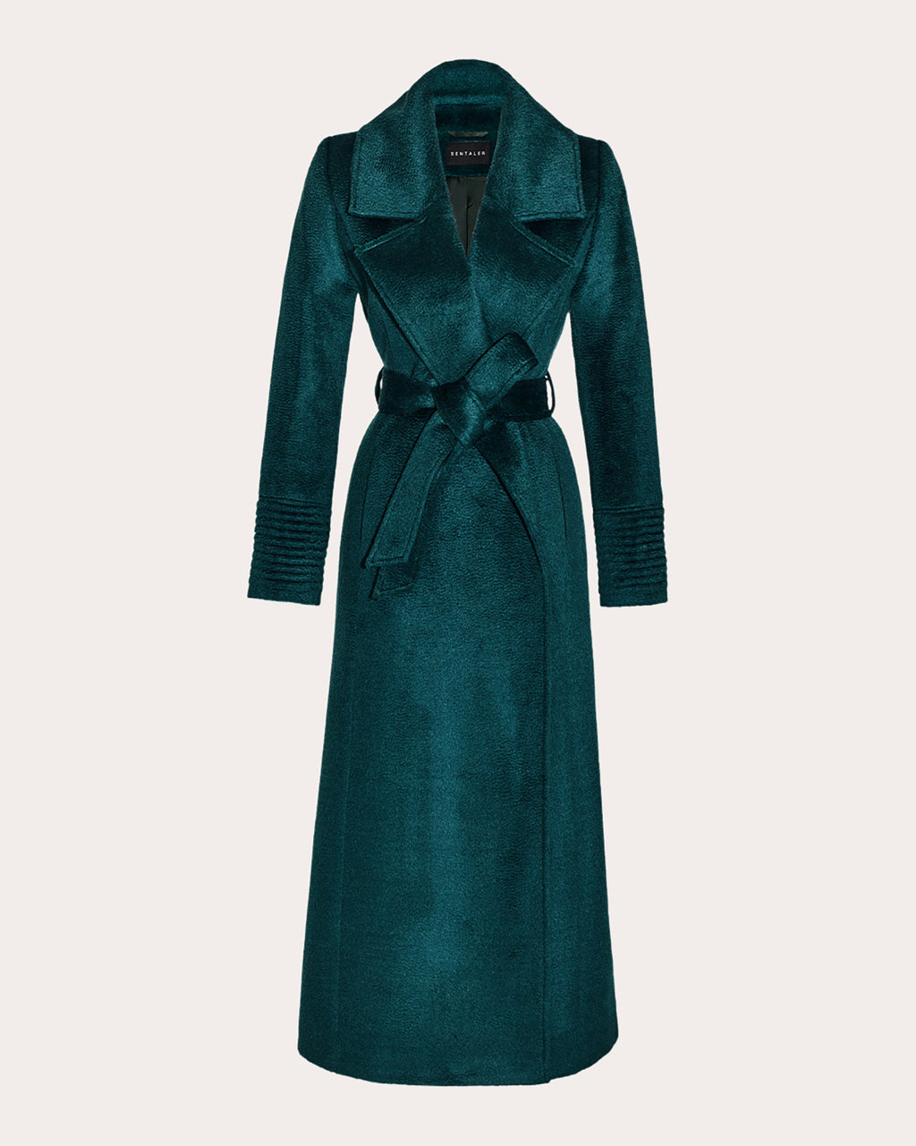 Suri Alpaca Notched Collar Maxi Wrap Coat