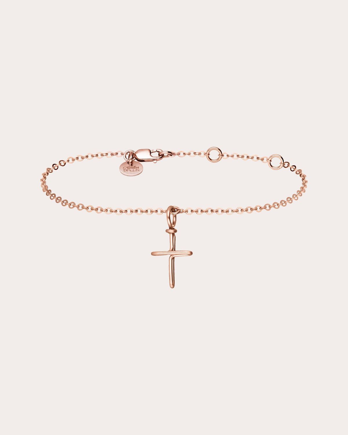 Symbolic Cross Charm Bracelet