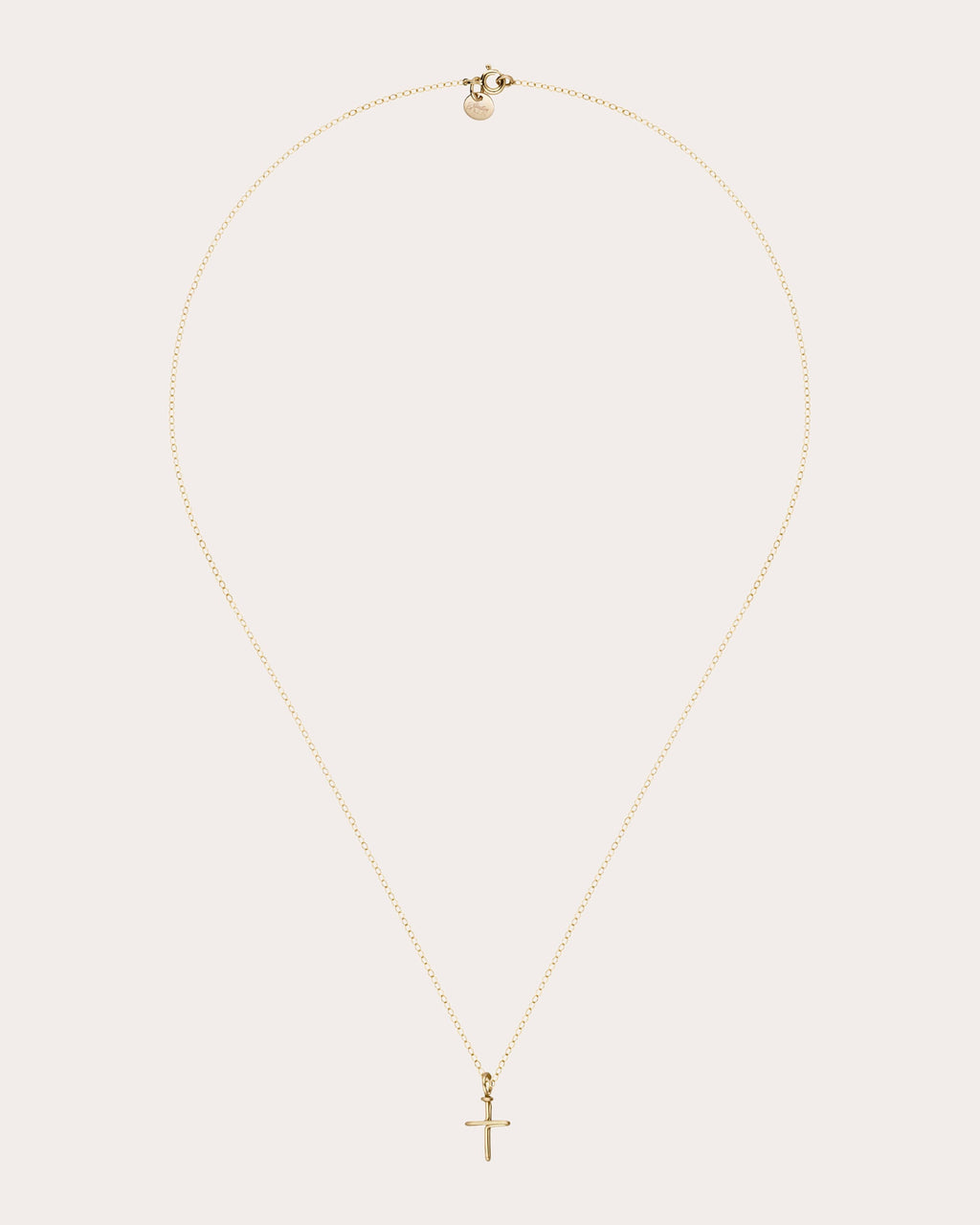 Symbolic Cross Charm Necklace