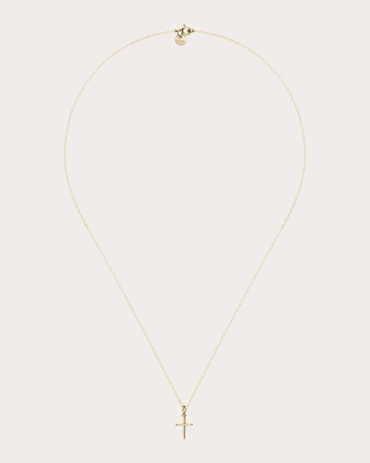 Symbolic Cross Charm Necklace