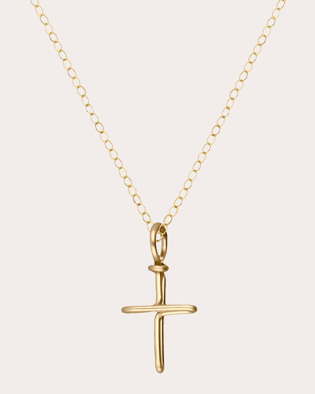 Symbolic Cross Charm Necklace