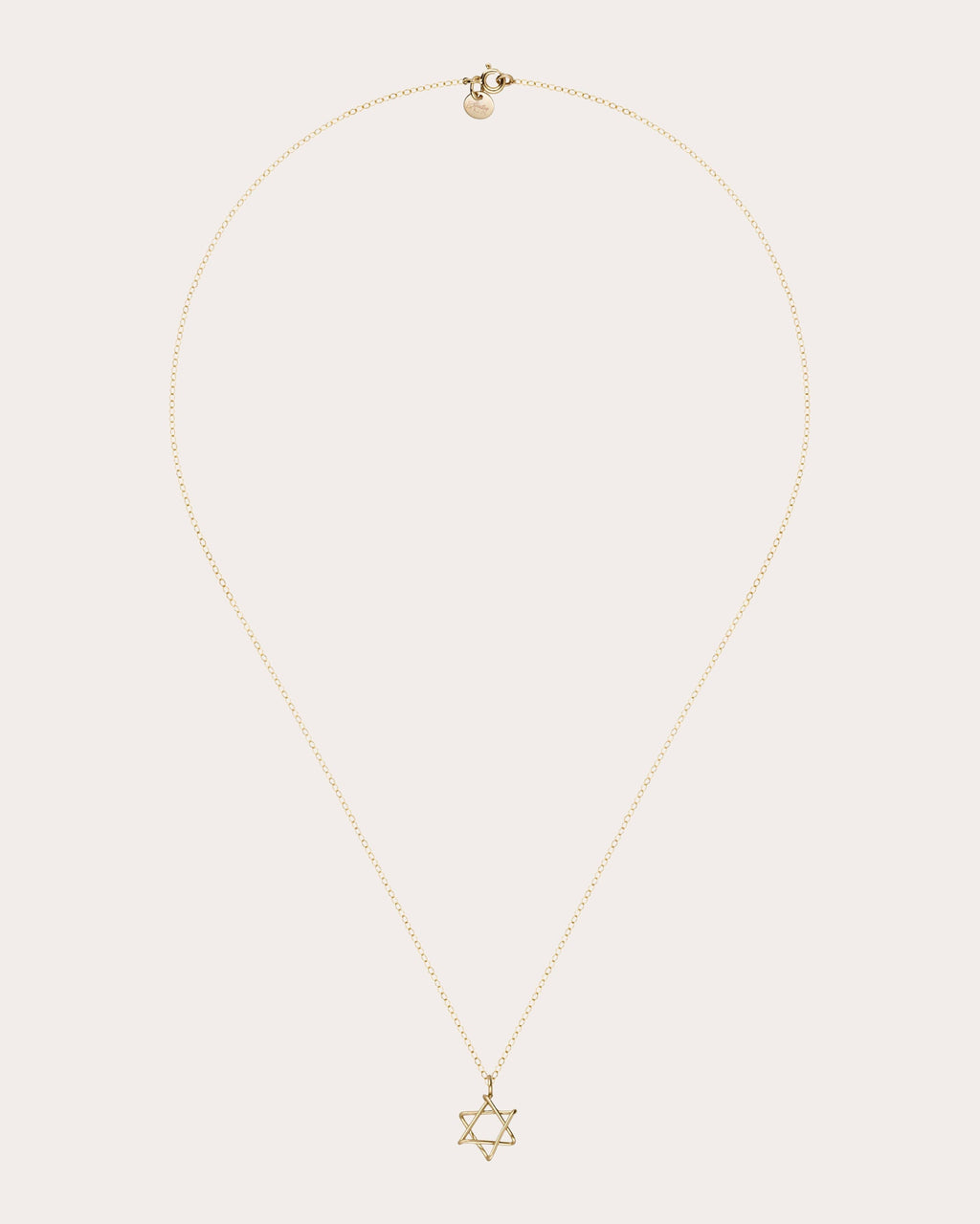 Symbolic Star of David Charm Necklace