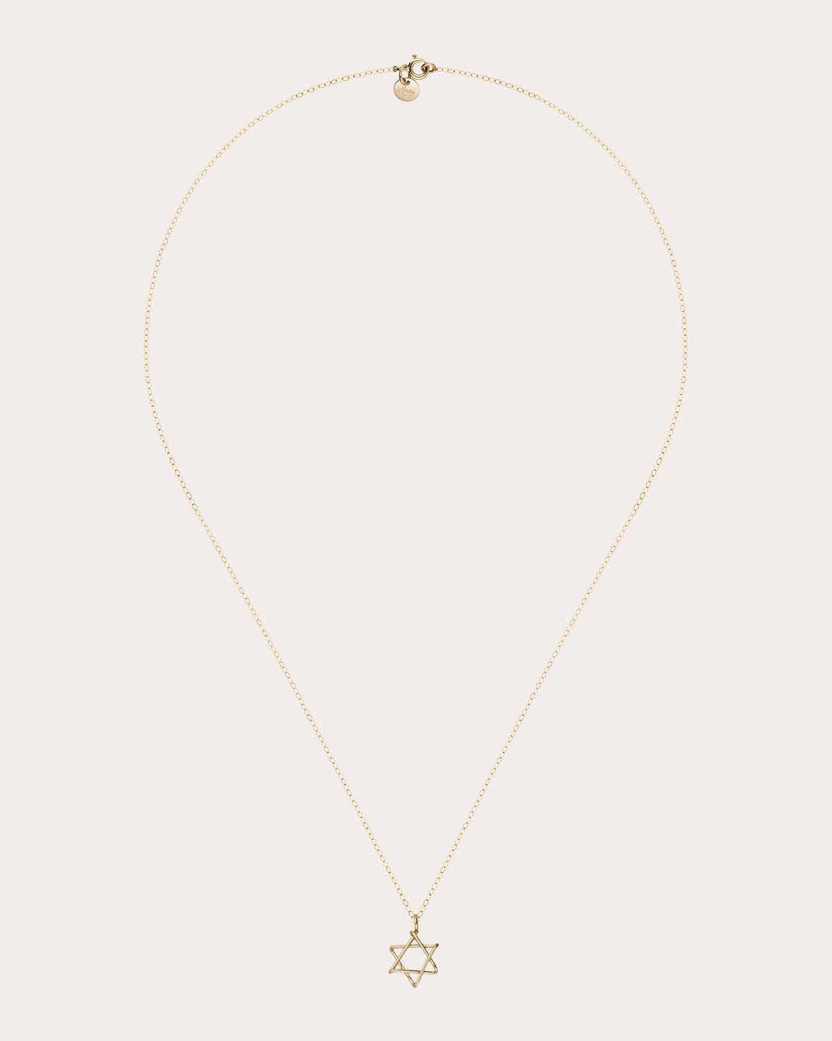 Symbolic Star of David Charm Necklace