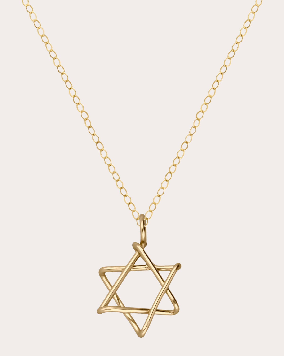 Symbolic Star of David Charm Necklace