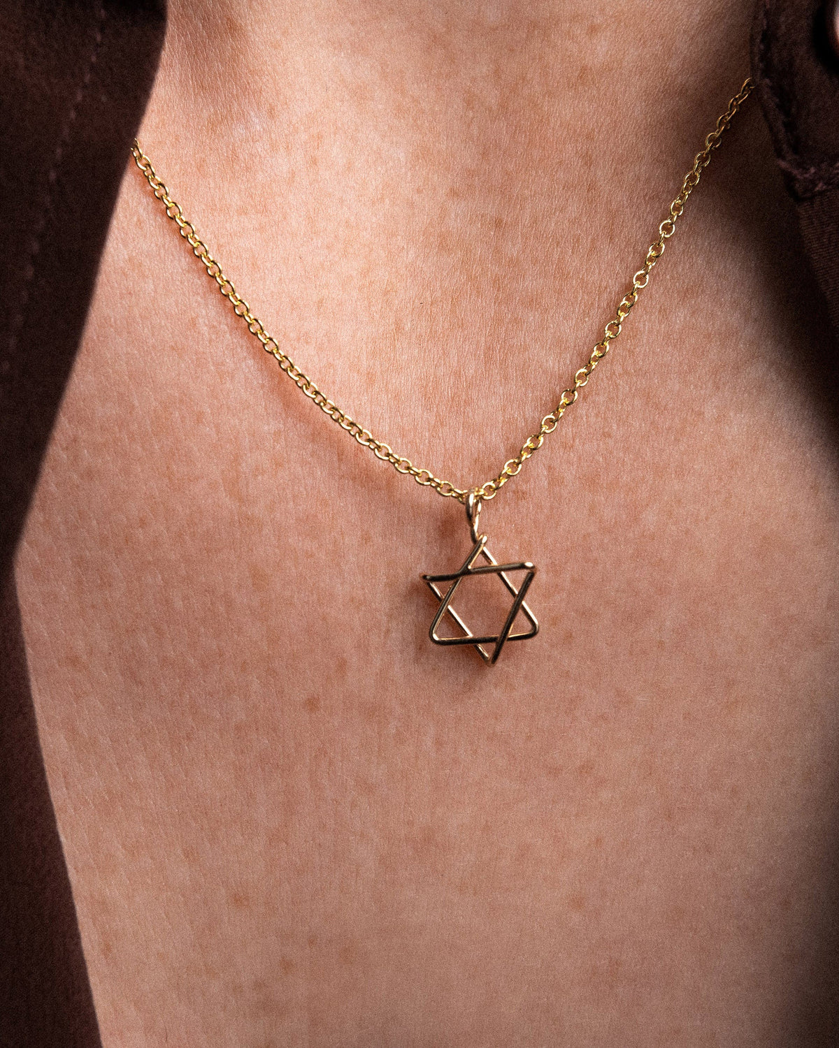Symbolic Star of David Charm Necklace