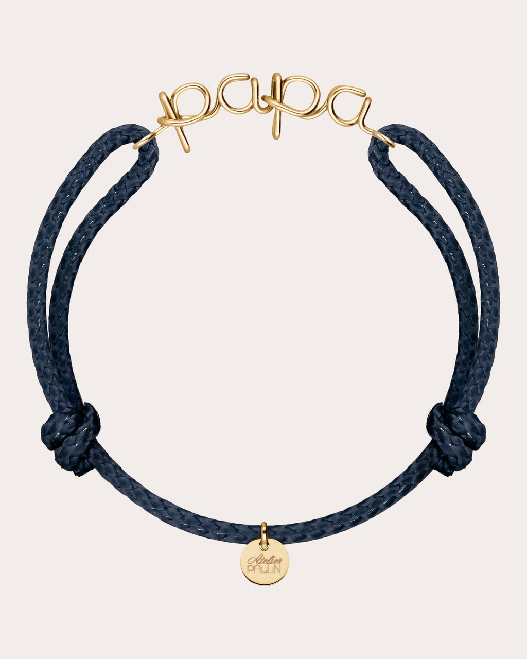 Papa Waxed Cord Bracelet