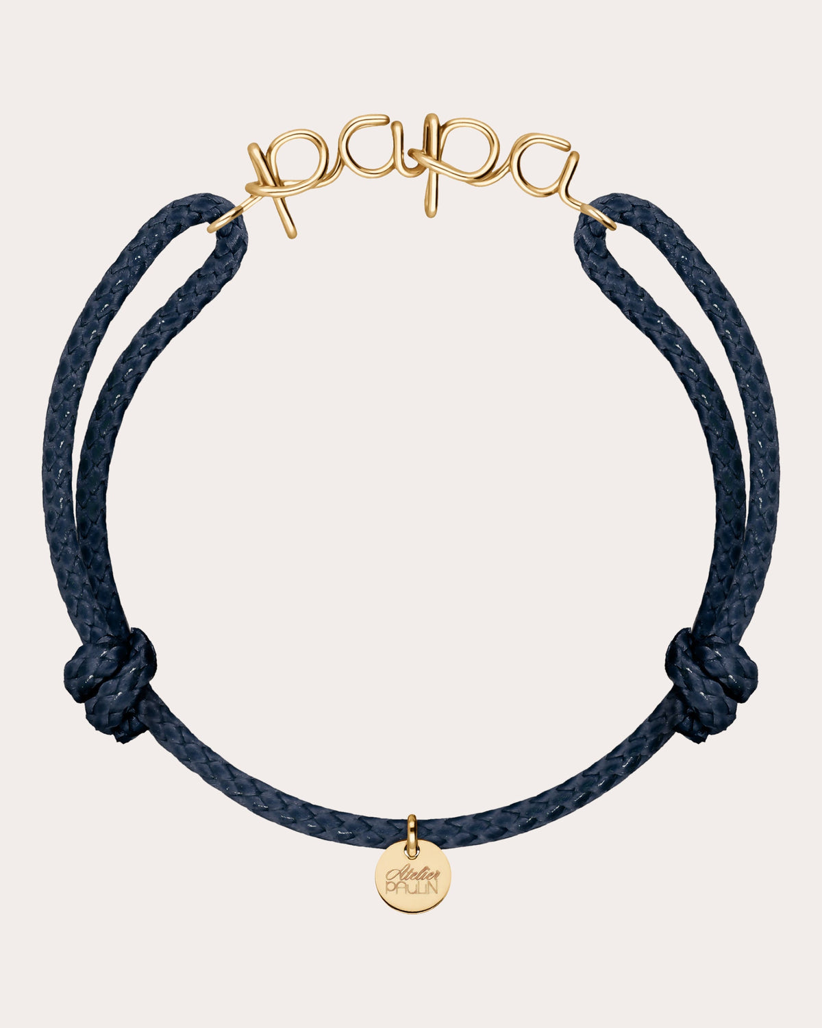 Papa Waxed Cord Bracelet