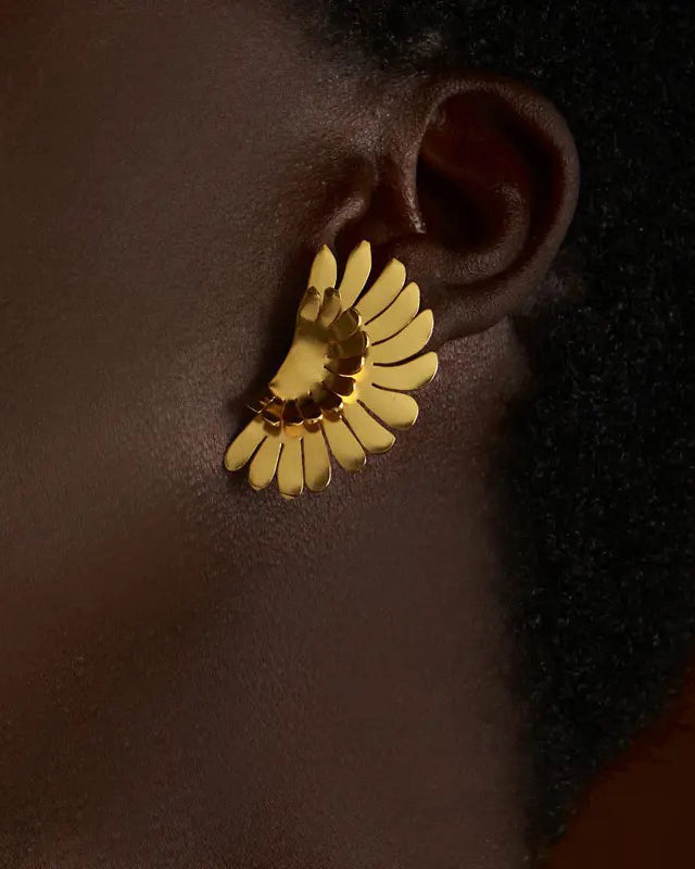 Wings of Abundance Stud Earrings