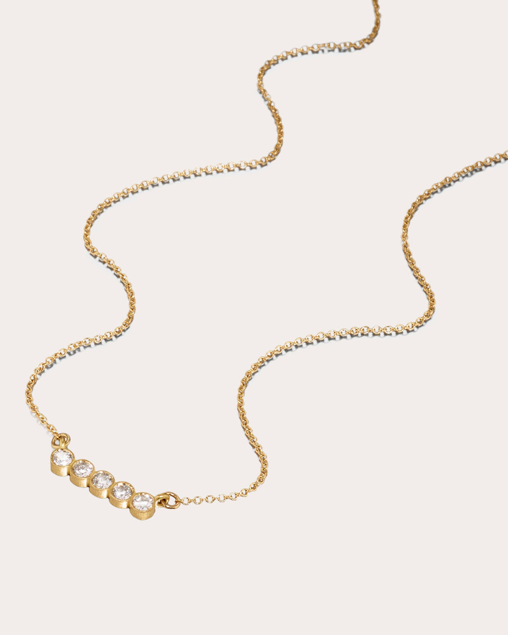 Diamond & 18k Gold Circle of 5ths Pendant Necklace